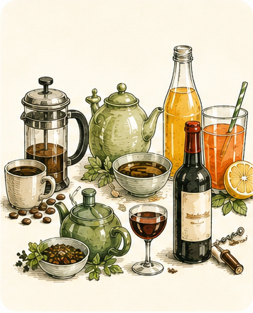 Boissons et plaisir liquide