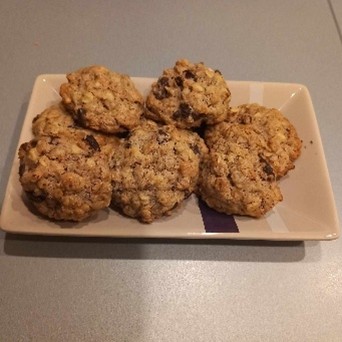 Biscuits aux flocons mendiants chocolat