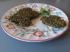 Galettes de lentilles